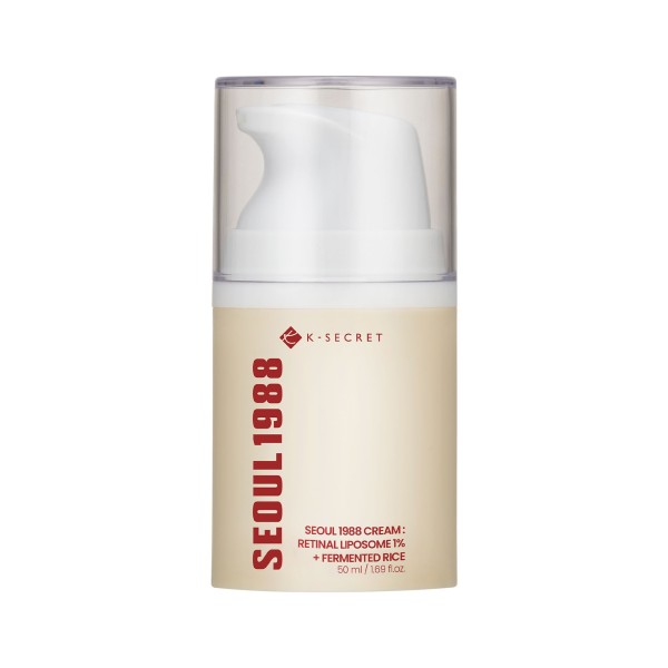 Cream : Retinal Liposome 1% + Fermented Rice · SEOUL 1988 by K-SECRET | MiiN Cosmetics