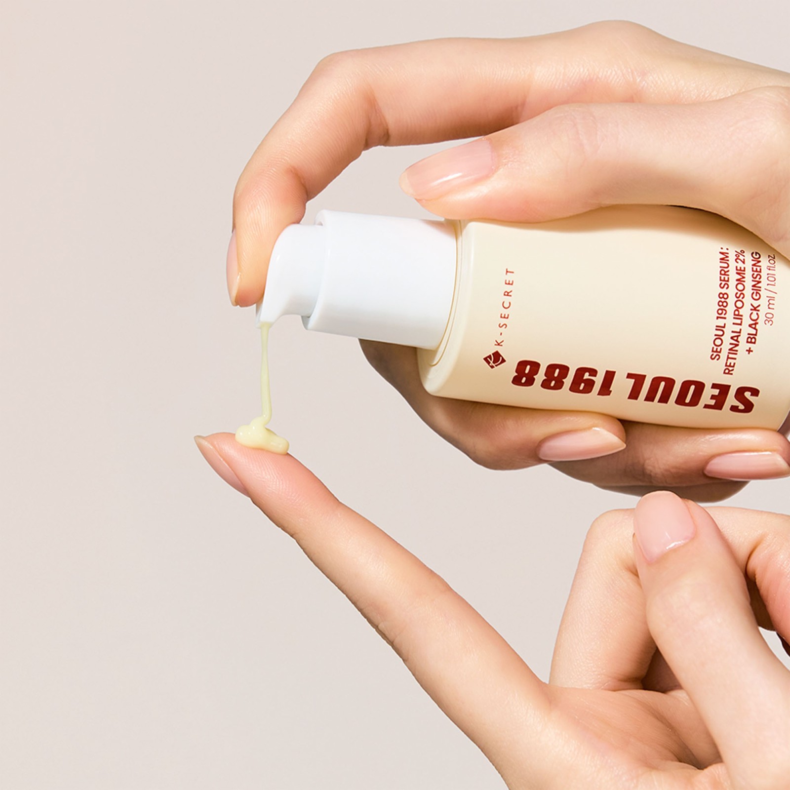 Serum: Retinal Liposome 2% + Black Ginseng · SEOUL 1988 by K-SECRET | MiiN Cosmetics