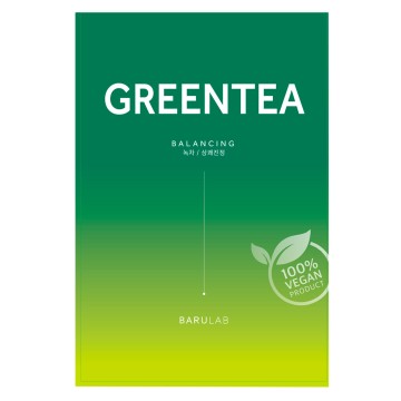 Balancing green tea sheet mask - Barulab | MiiN Cosmetics