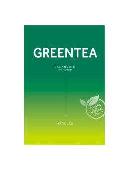 Balancing green tea sheet mask - Barulab | MiiN Cosmetics