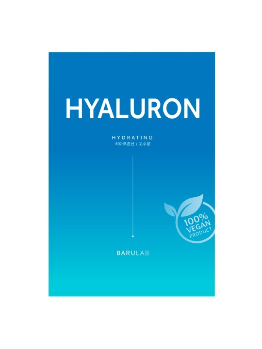 Hydrating sheet mask with hyaluronic acid and allantoin - Barulab | MiiN Cosmetics