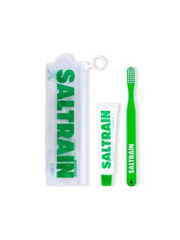 Travel Dental Kit Green · Saltrain | MiiN Cosmetics