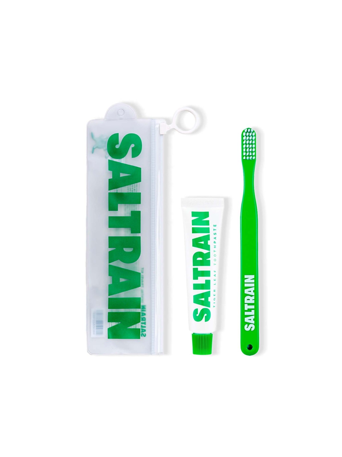 Travel Dental Kit Green · Saltrain | MiiN Cosmetics