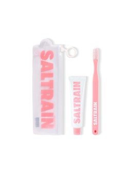 Travel Dental Kit Pink · Saltrain | MiiN Cosmetics