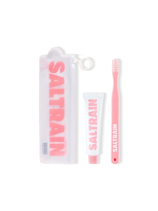 Travel Dental Kit Pink · Saltrain | MiiN Cosmetics