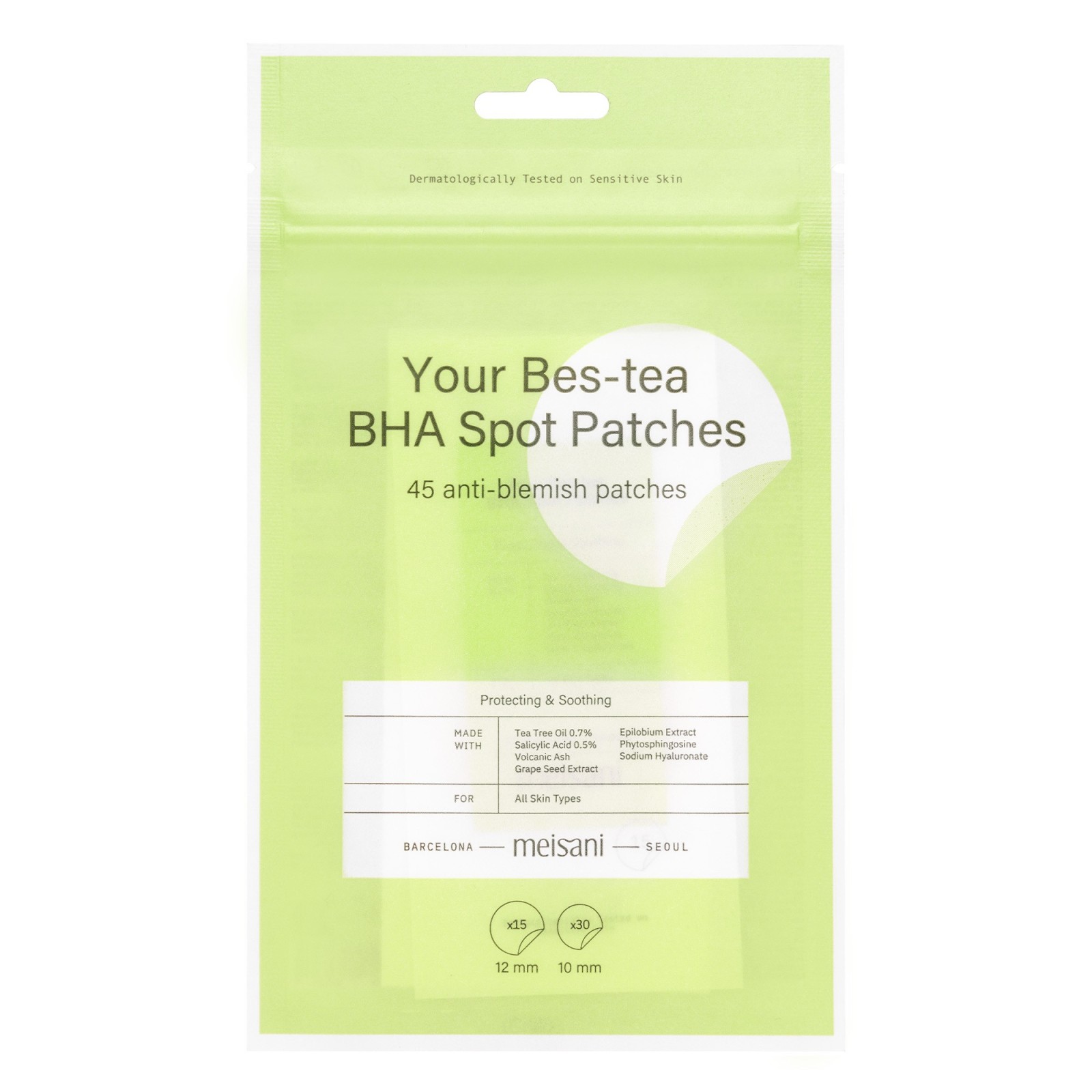 Meisani BHA and Tea Tree Pimple Patches | MiiN Cosmetics
